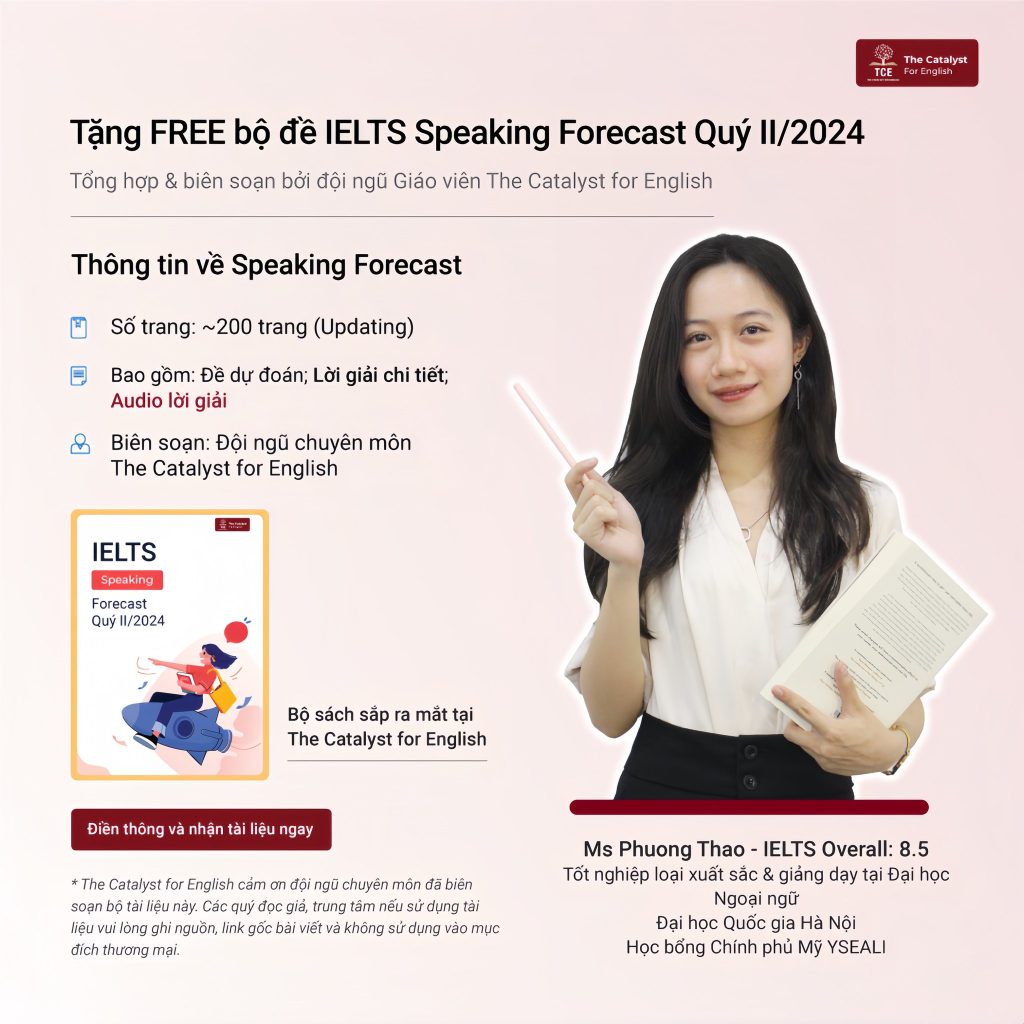 Luyện IELTS Speaking với những bộ đề forecast, mock test