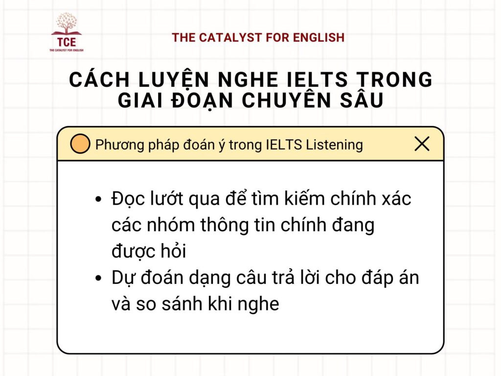 Luyện nghe IELTS trong giai đoạn chuyên sâu