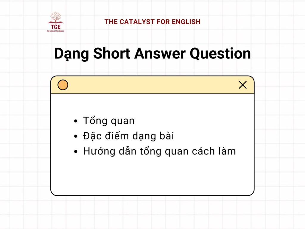 Câu hỏi điền thông tin ngắn (Short Answer Questions)