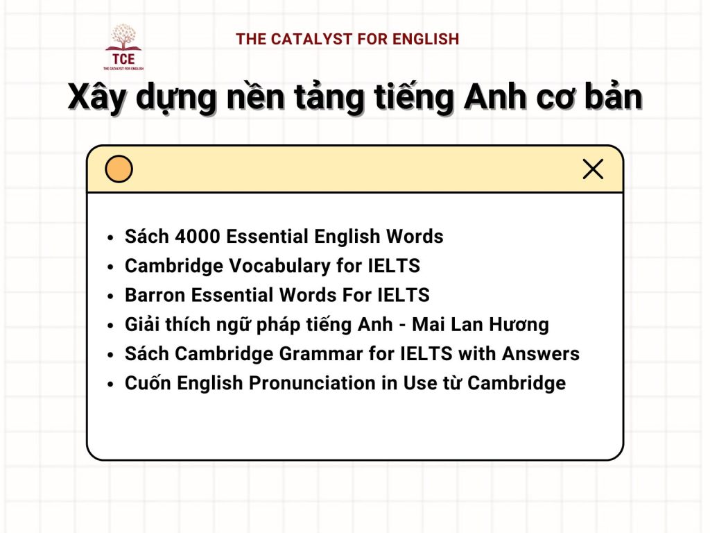 Tài liệu học IELTS cho người mới bắt đầu xây dựng nền tảng tiếng Anh cơ bản