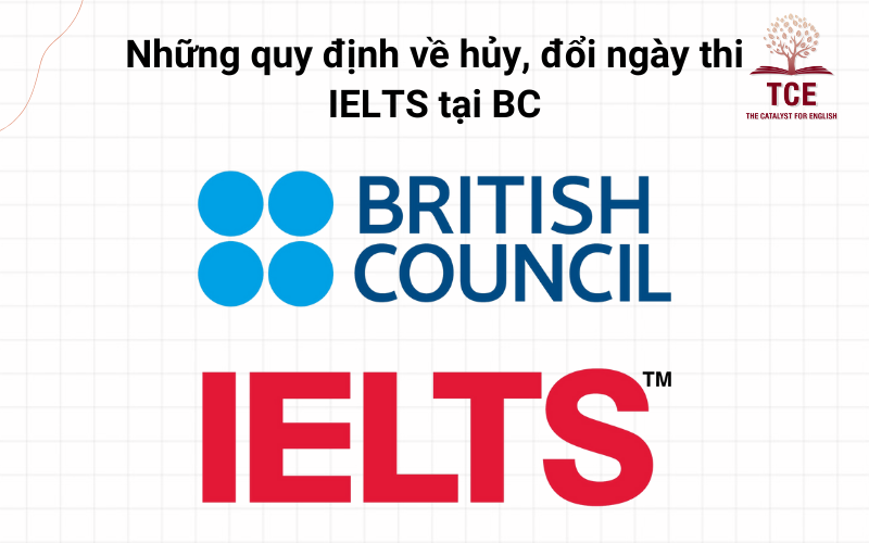 Những quy định về hủy, đổi ngày thi IELTS tại BC