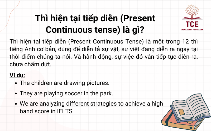 Thì hiện tại tiếp diễn (Present Continuous Tense) là một trong 12 thì tiếng Anh cơ bản