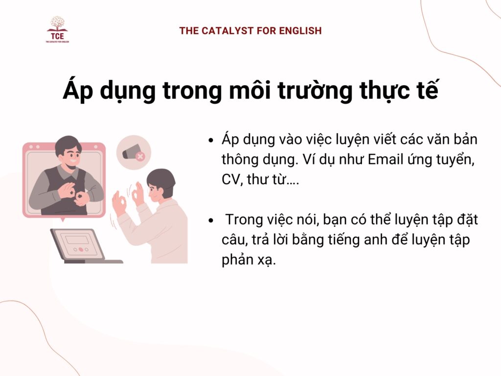 Áp dụng trong môi trường thực tế