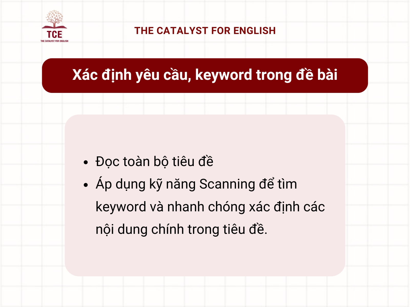 Xác định ý chính trong bài matching heading