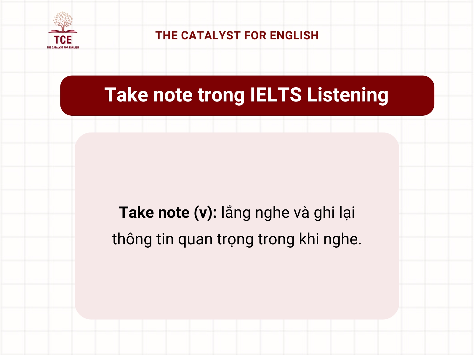 Take note trong IELTS listening là gì?