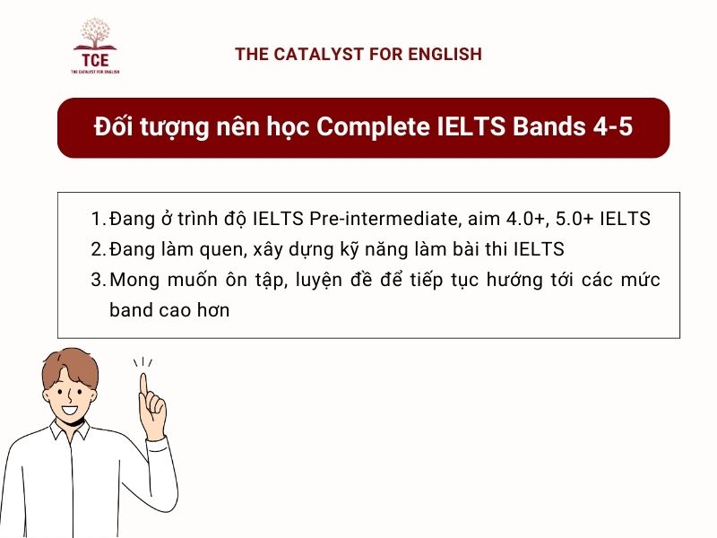 Những đối tượng nên sử dụng sách Complete IELTS band 4-5