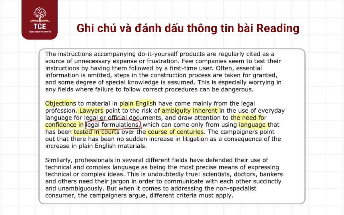 Ghi chú và đánh dấu thông tin