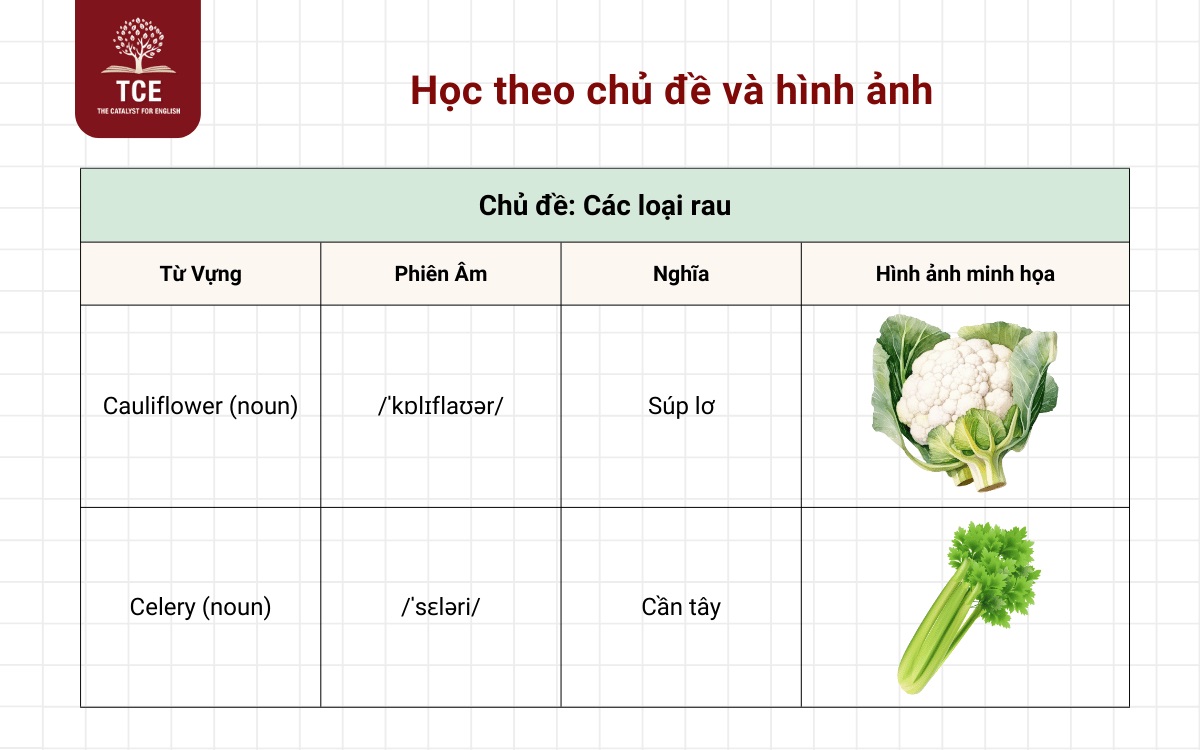 Học theo chủ đề và hình ảnh