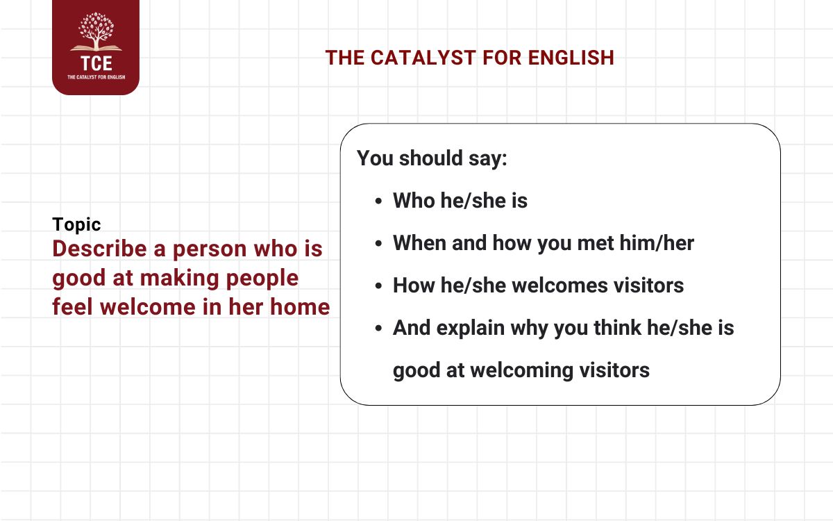 Bài mẫu IELTS Speaking part 2 Describe A Person