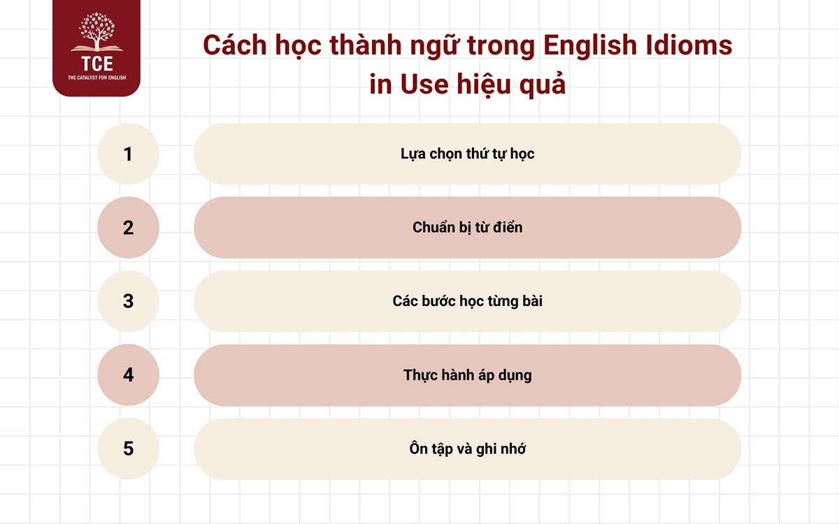 Cách học thành ngữ trong English Idioms in Use hiệu quả