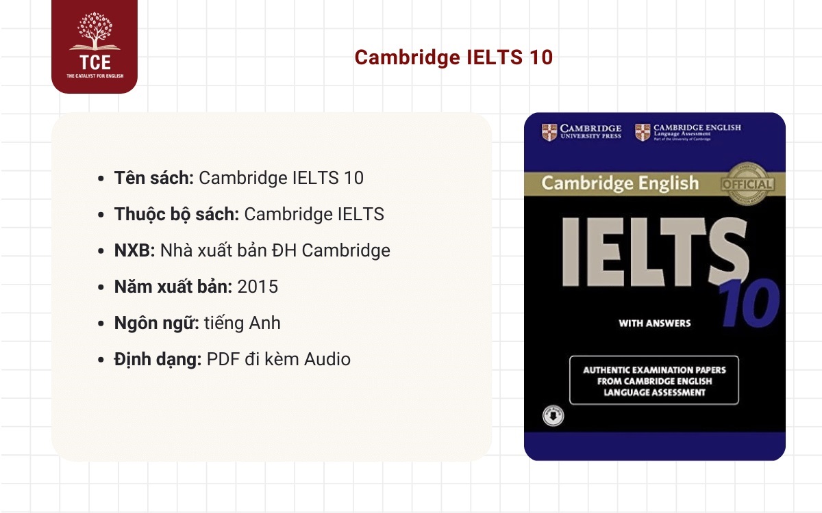 Giới thiệu sách Cambridge IELTS 10