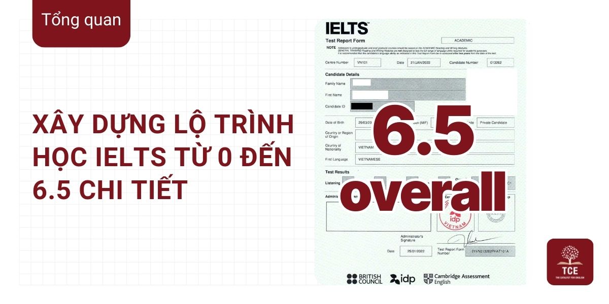 Lộ trình học IELTS từ 0 đến 6.5