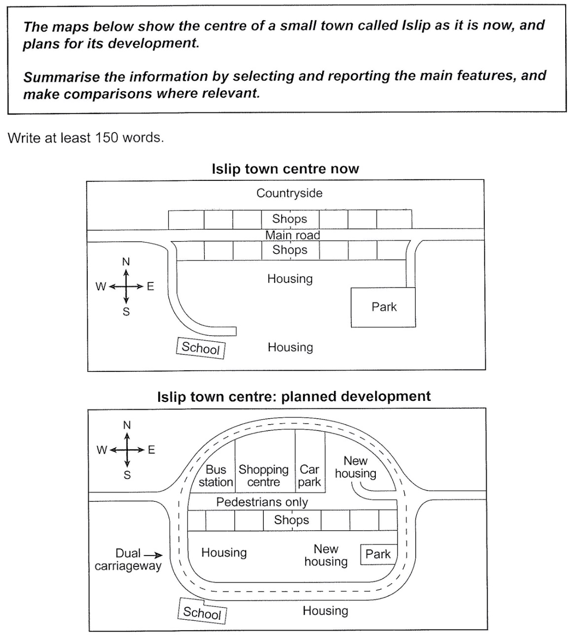 Maps showing proposals or future changes