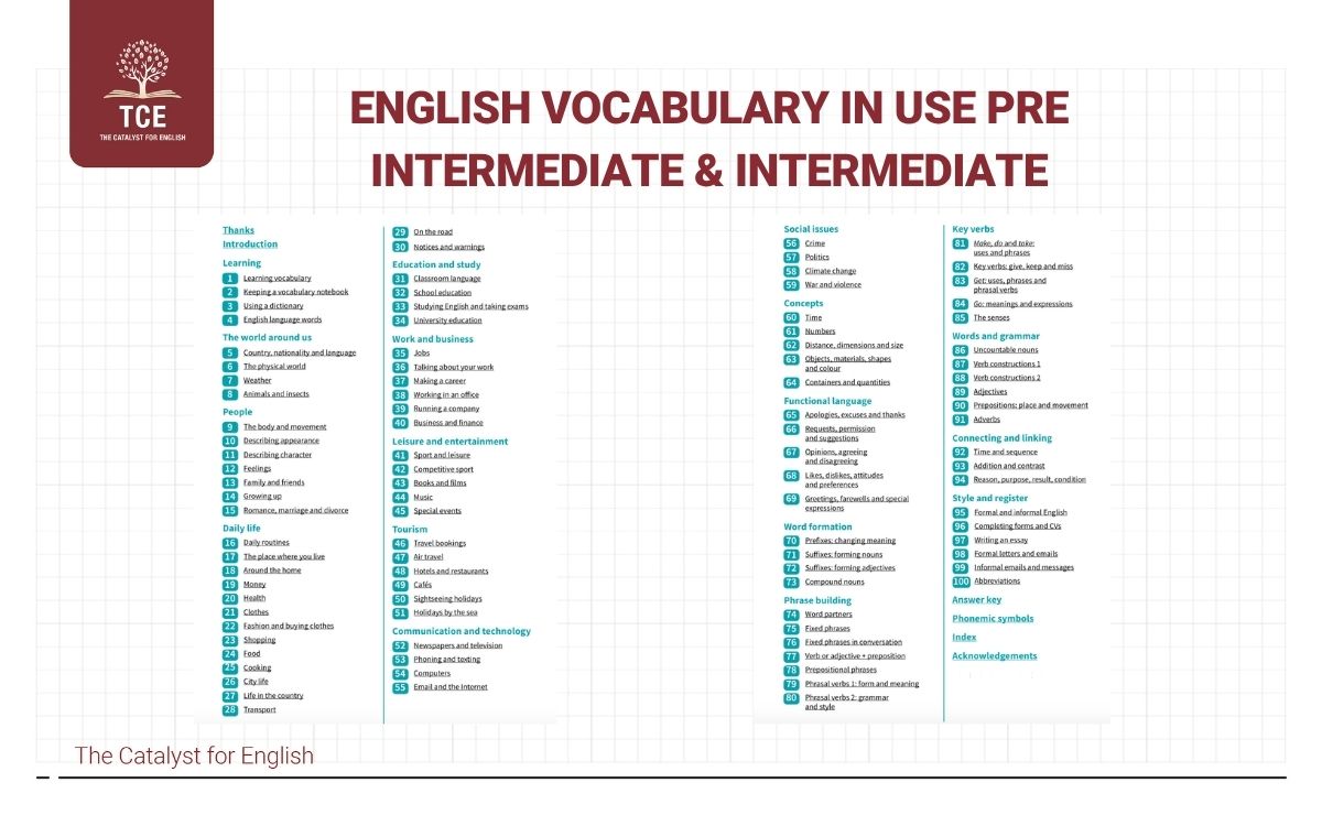 English Vocabulary in Use Pre Intermediate & Intermediate