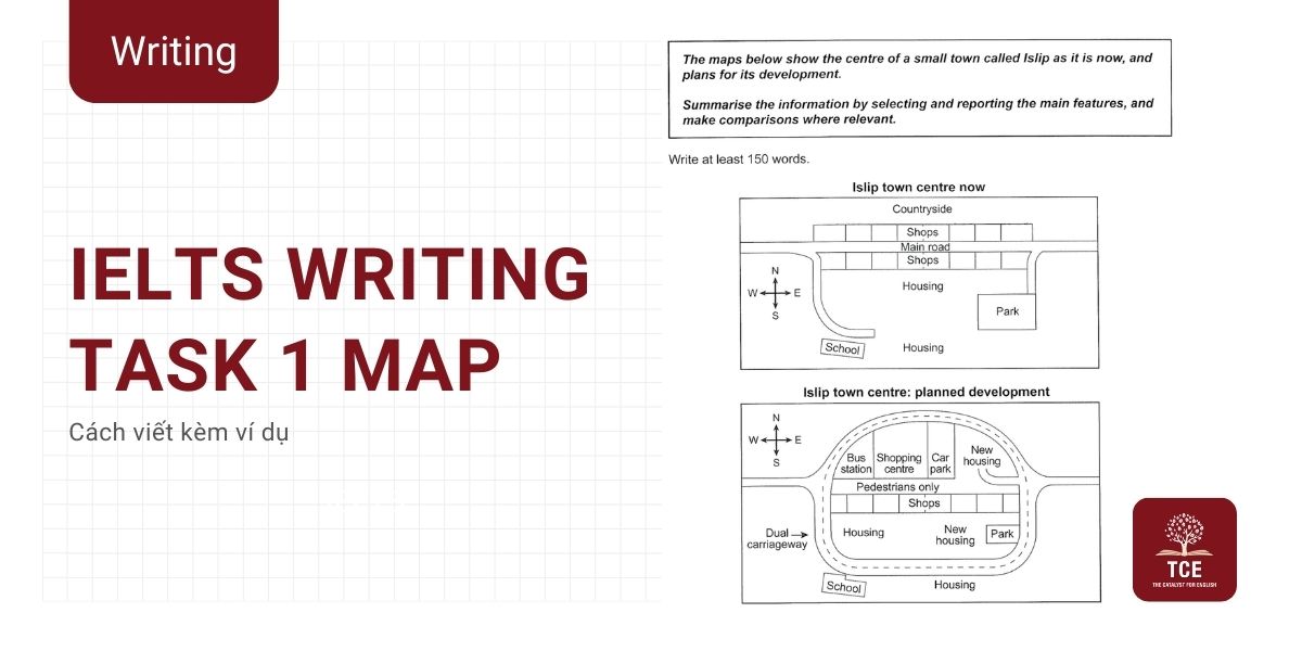 IELTS Writing Task 1 Map