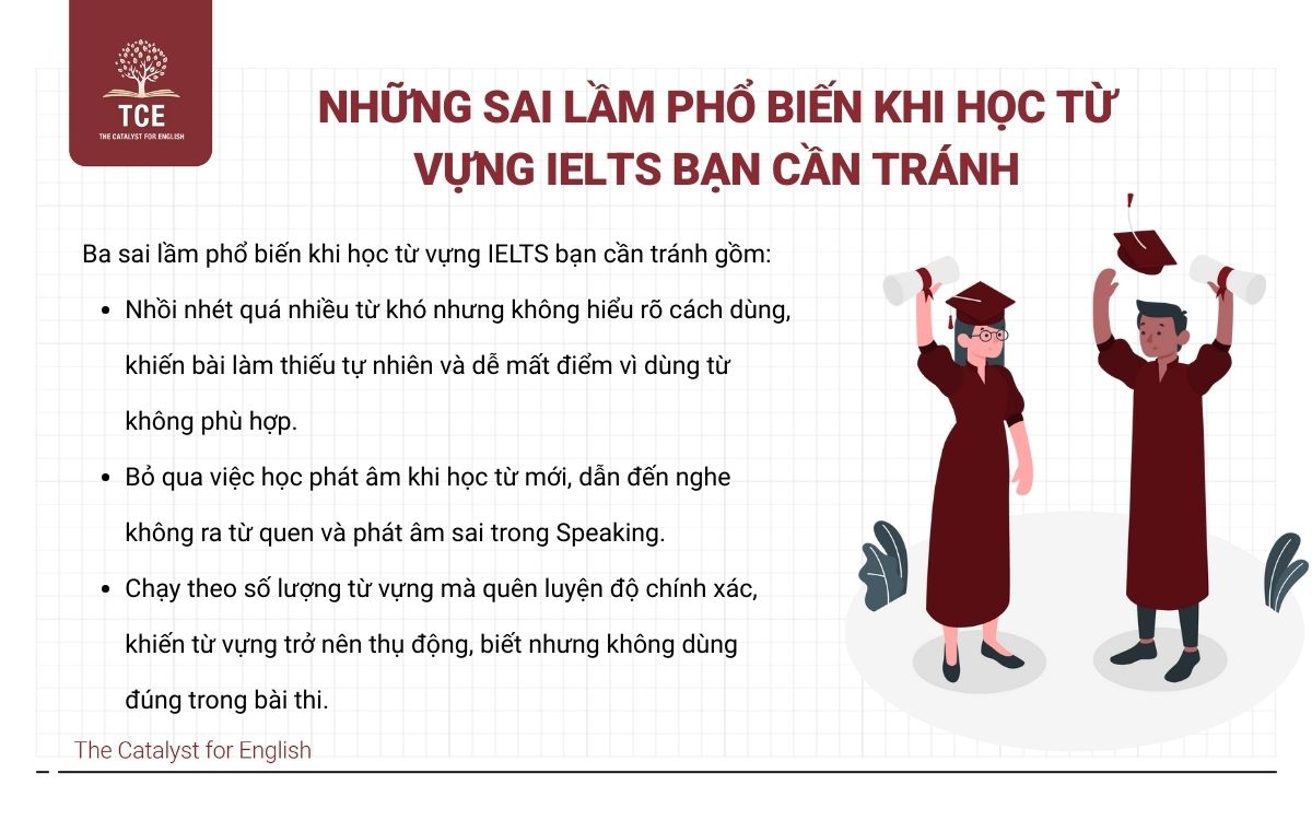 Những sai lầm phổ biến khi học từ vựng IELTS bạn cần tránh