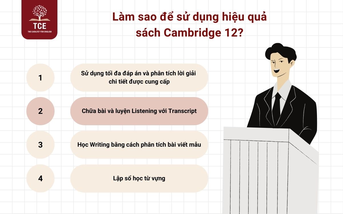 Cách sử dụng sách Cambridge 12 PDF hiệu quả