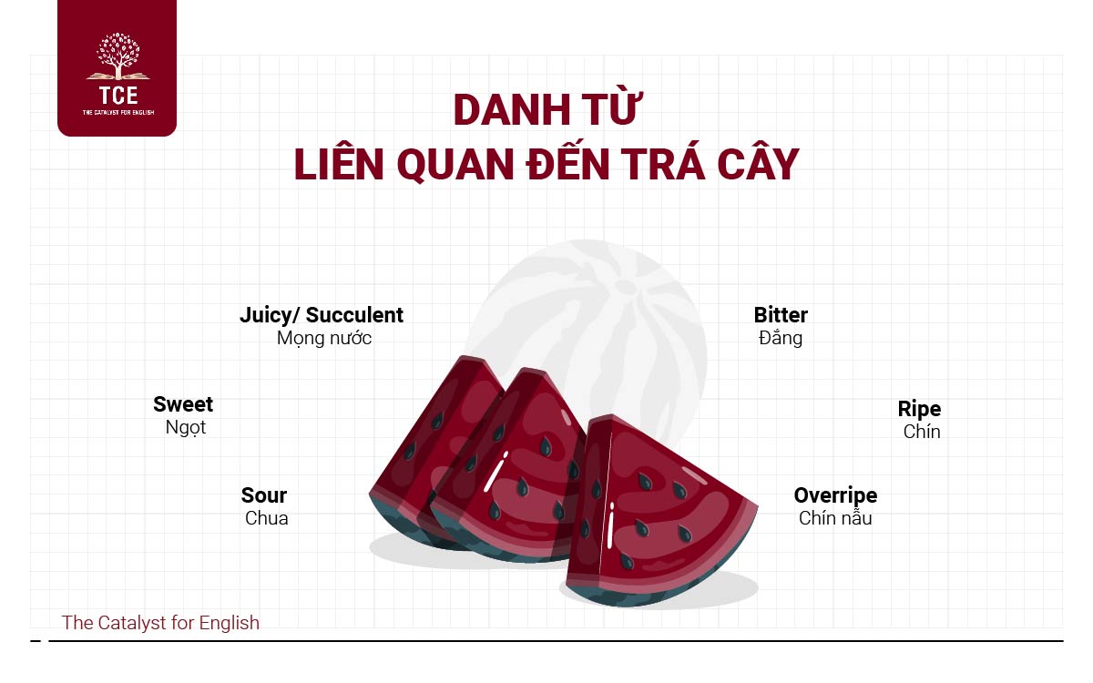 Danh từ liên quan đến trái cây