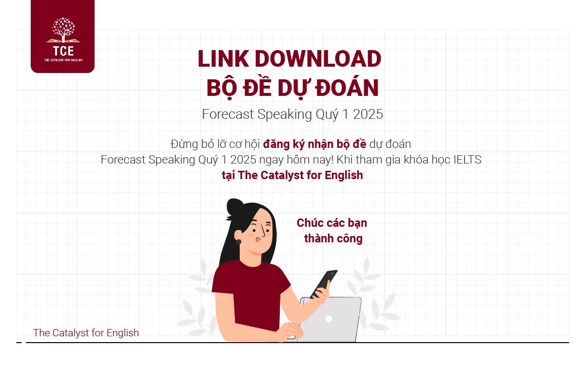 Link download bộ đề dự đoán Forecast Speaking Quý 1 2025