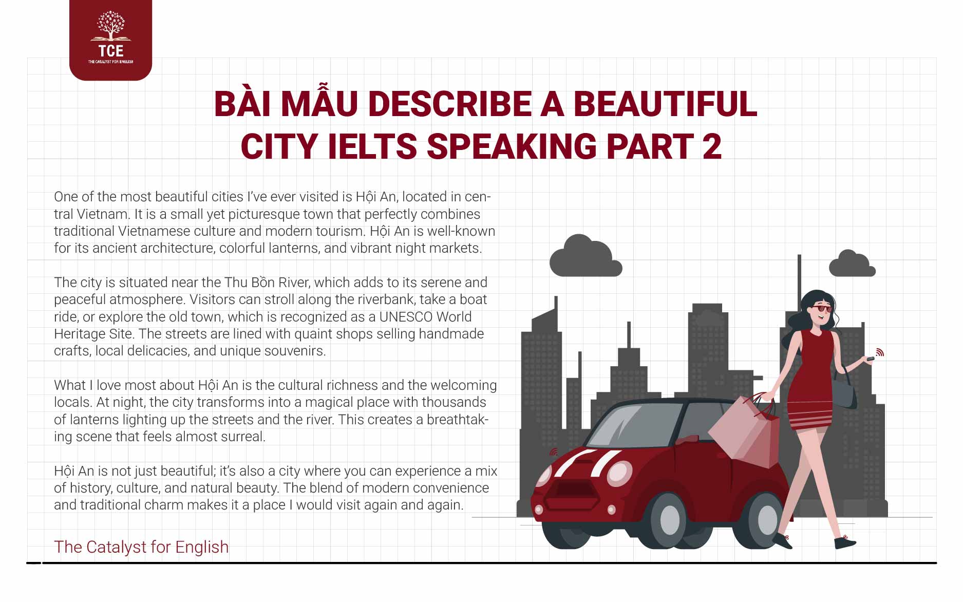 Bài mẫu Describe a beautiful city IELTS Speaking part 2