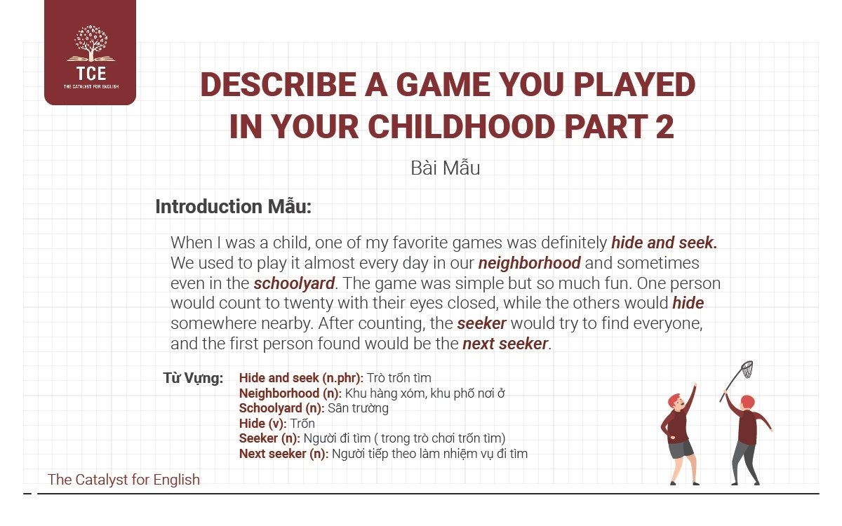 Describe a game you played in your childhood part 2
