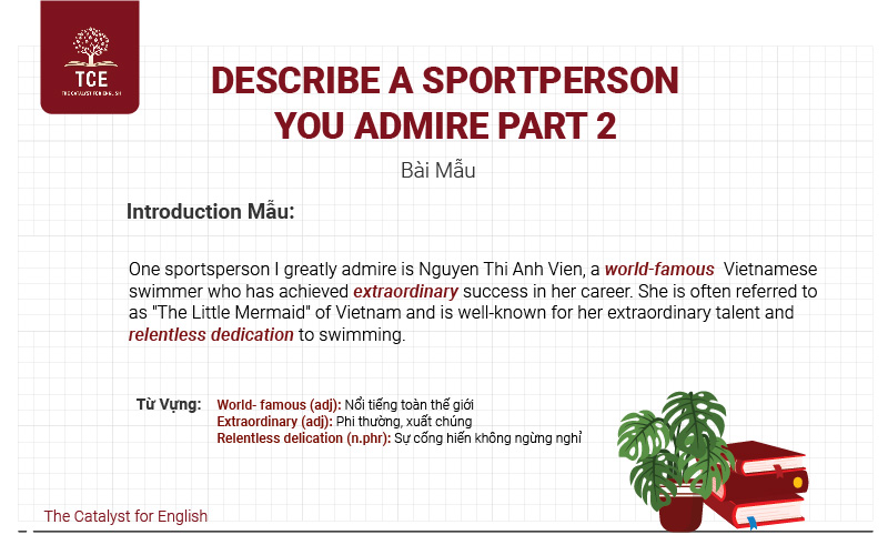 Describe a sportsperson you admire part 2