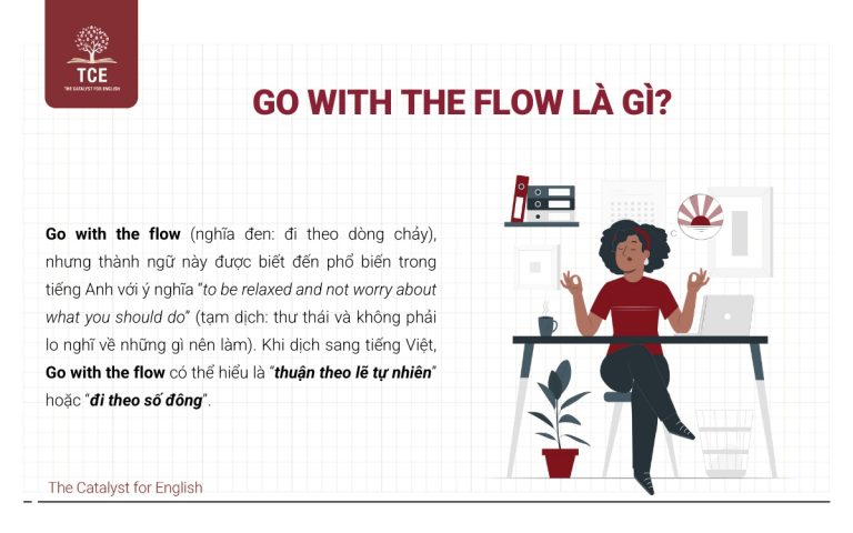 Go with the flow là gì? Nguồn gốc và cách dùng thực tế | The Catalyst ...