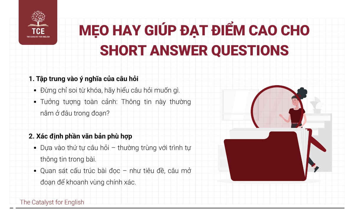 Mẹo hay giúp đạt điểm cao cho Short Answer Questions
