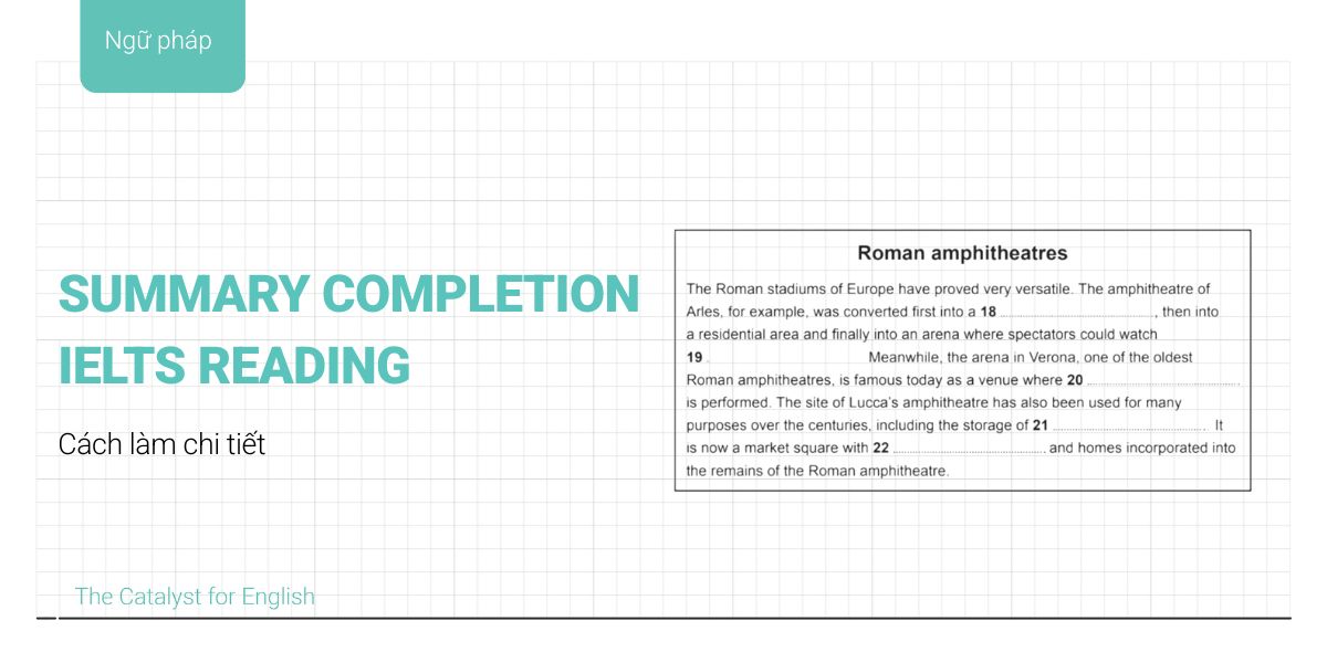 Summary Completion IELTS Reading