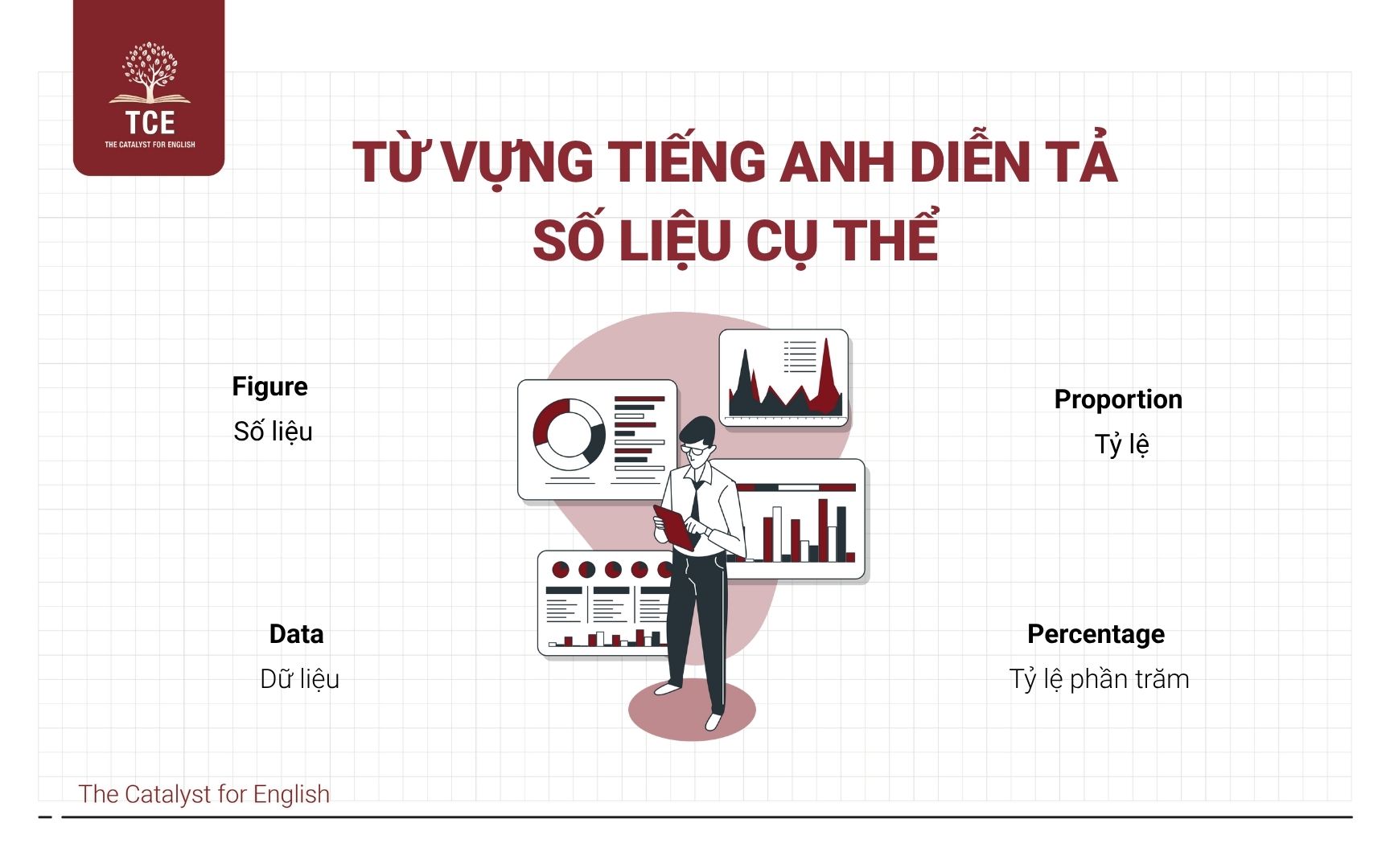 Từ vựng diễn tả số liệu cụ thể