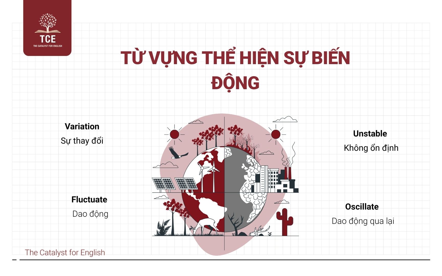 Từ vựng thể hiện sự biến động