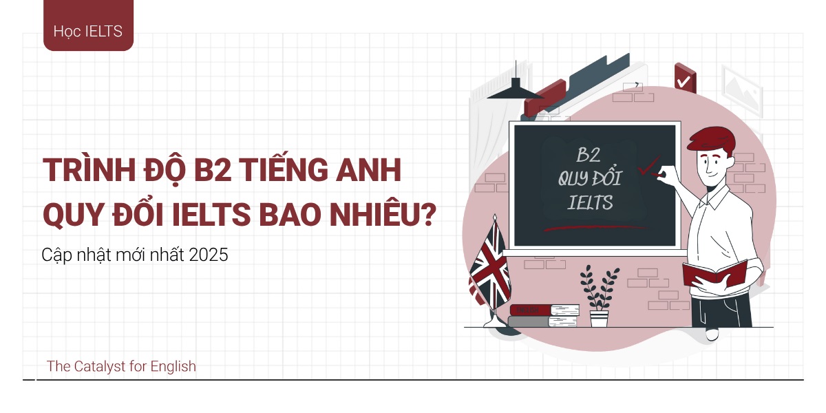 Trình độ B2 tiếng Anh quy đổi IELTS bao nhiêu?