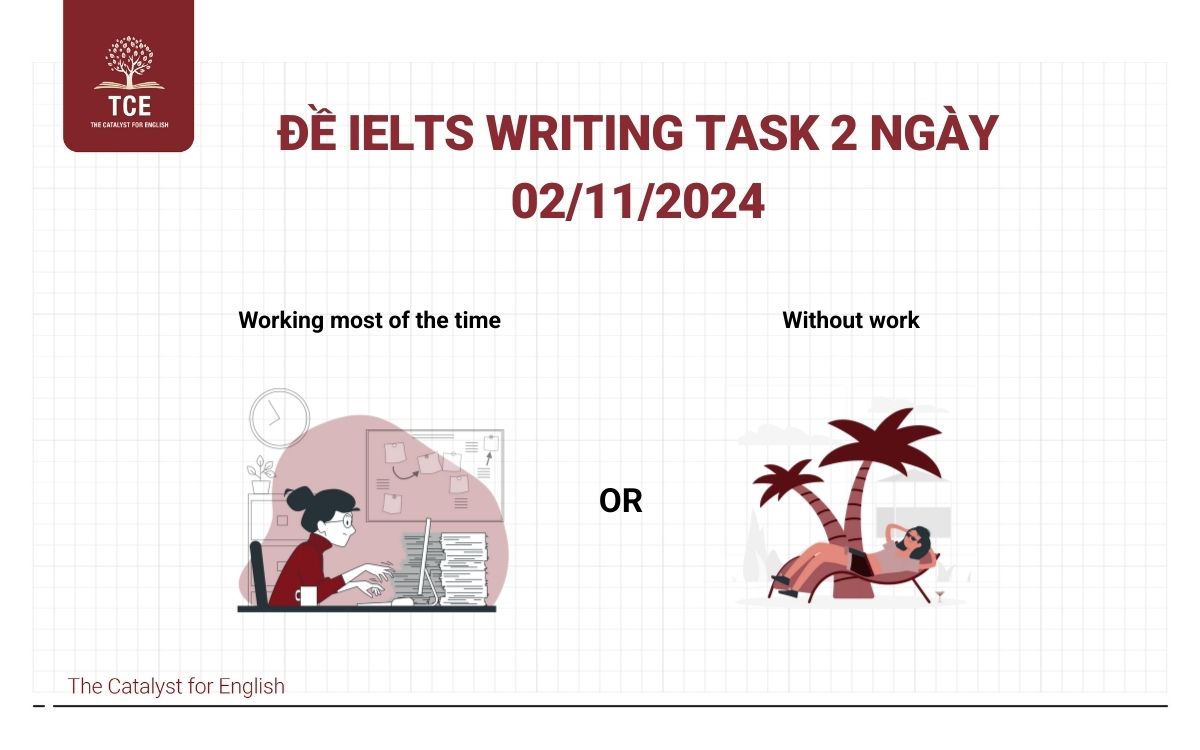 Đề IELTS Writing Task 2 ngày 02/11/2024