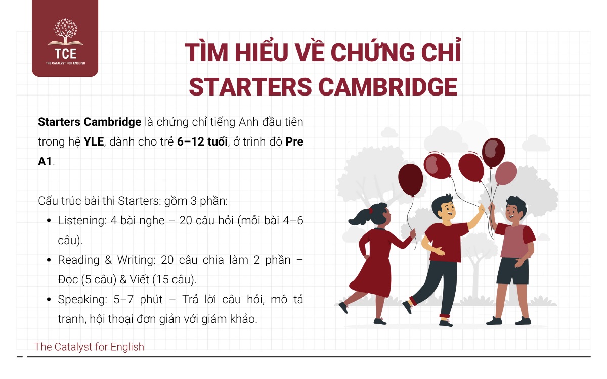 Tìm hiểu về chứng chỉ Starters Cambridge