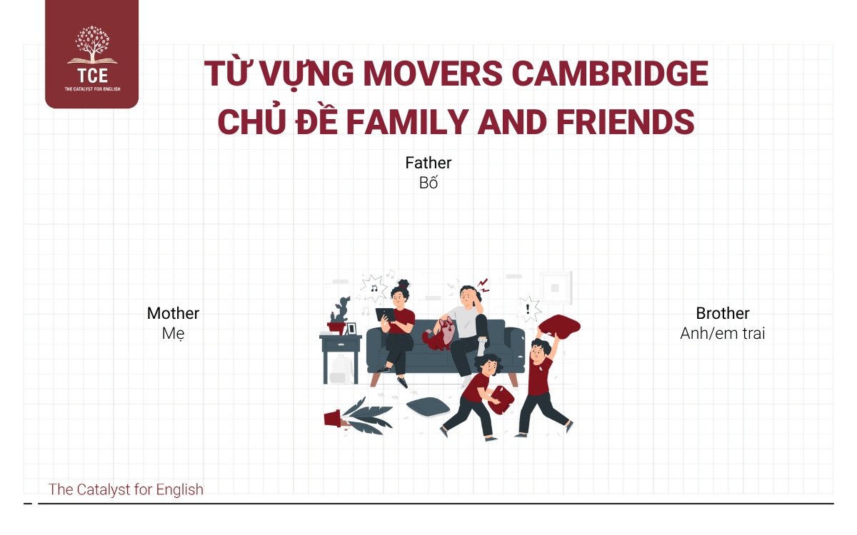 Từ vựng Movers - Family and Friends