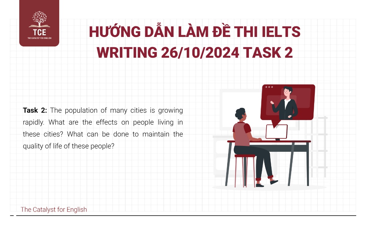 Hướng dẫn làm đề thi IELTS Writing 26/10/2024 task 2
