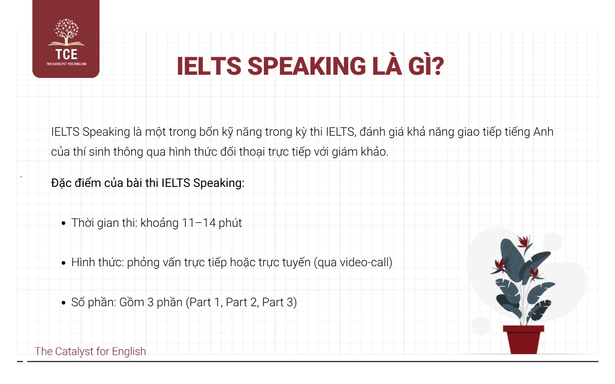 IELTS Speaking là một trong bốn kỹ năng trong kỳ thi IELTS