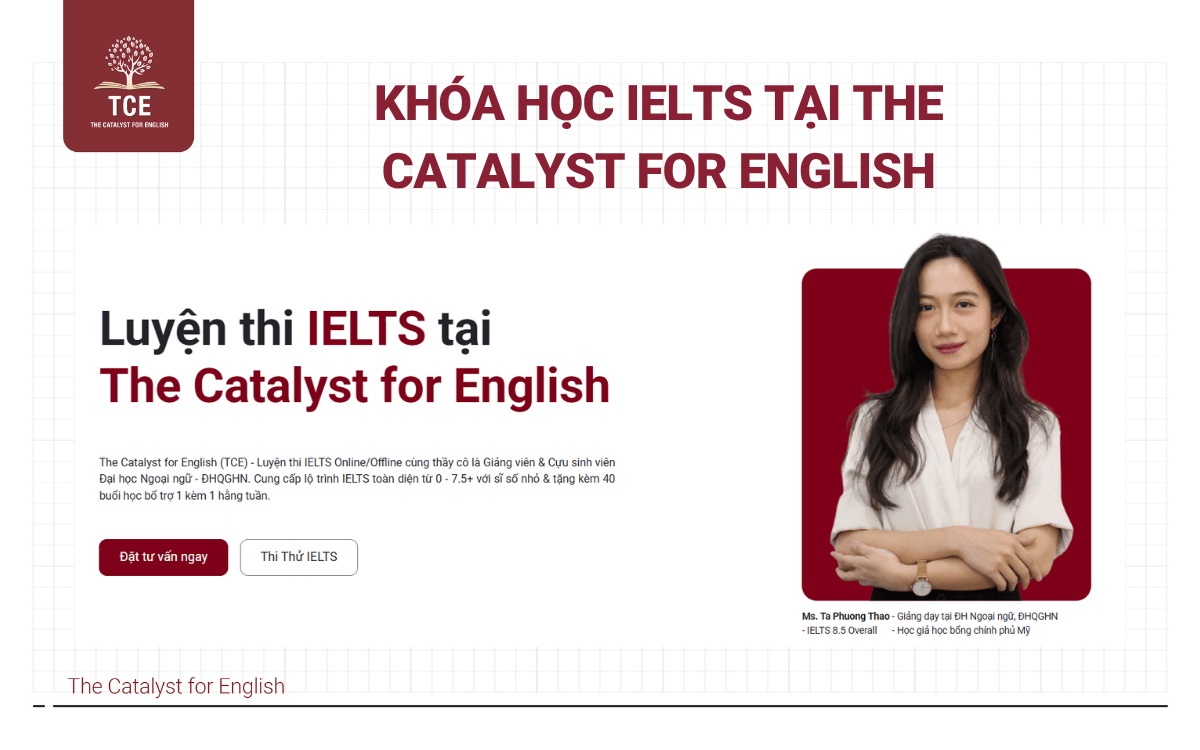Khóa học IELTS tại The Catalyst for English