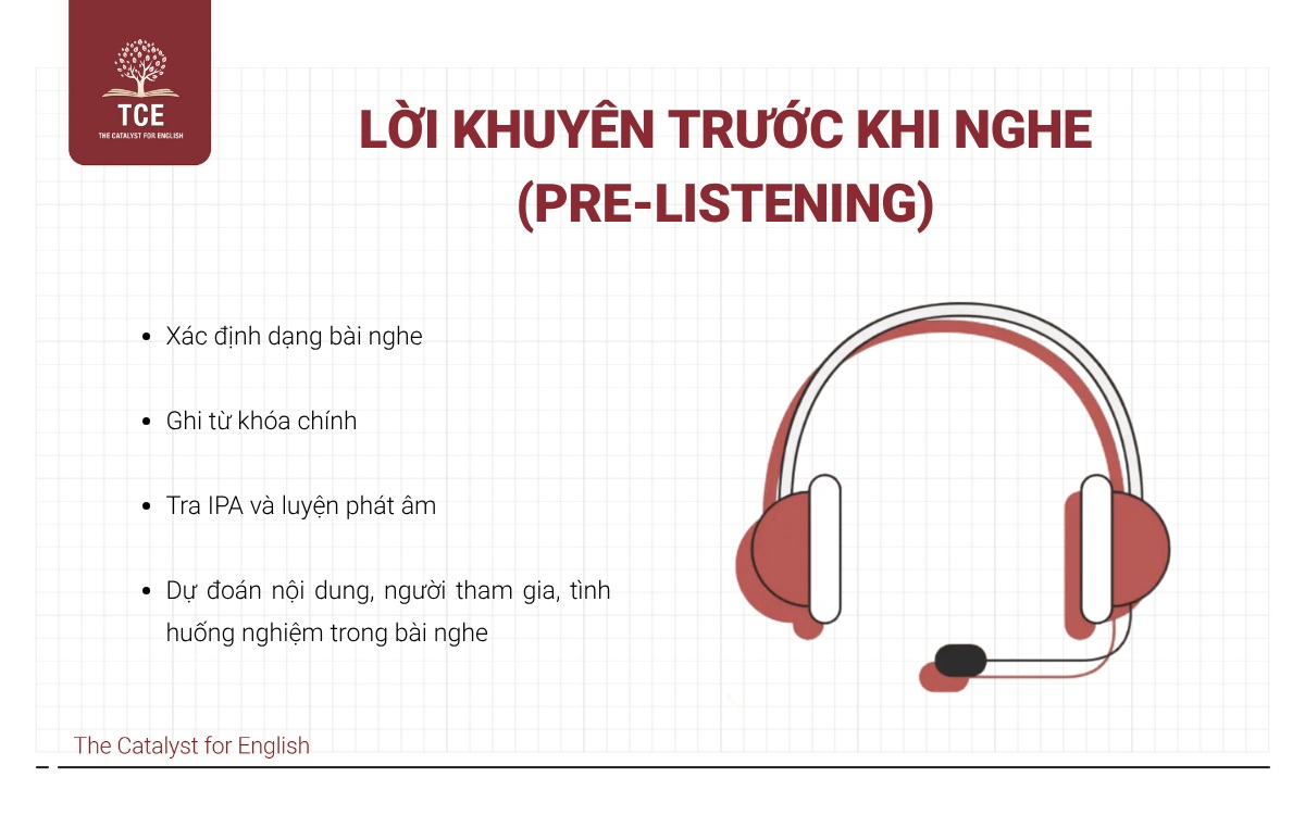 Lời khuyên trước khi nghe