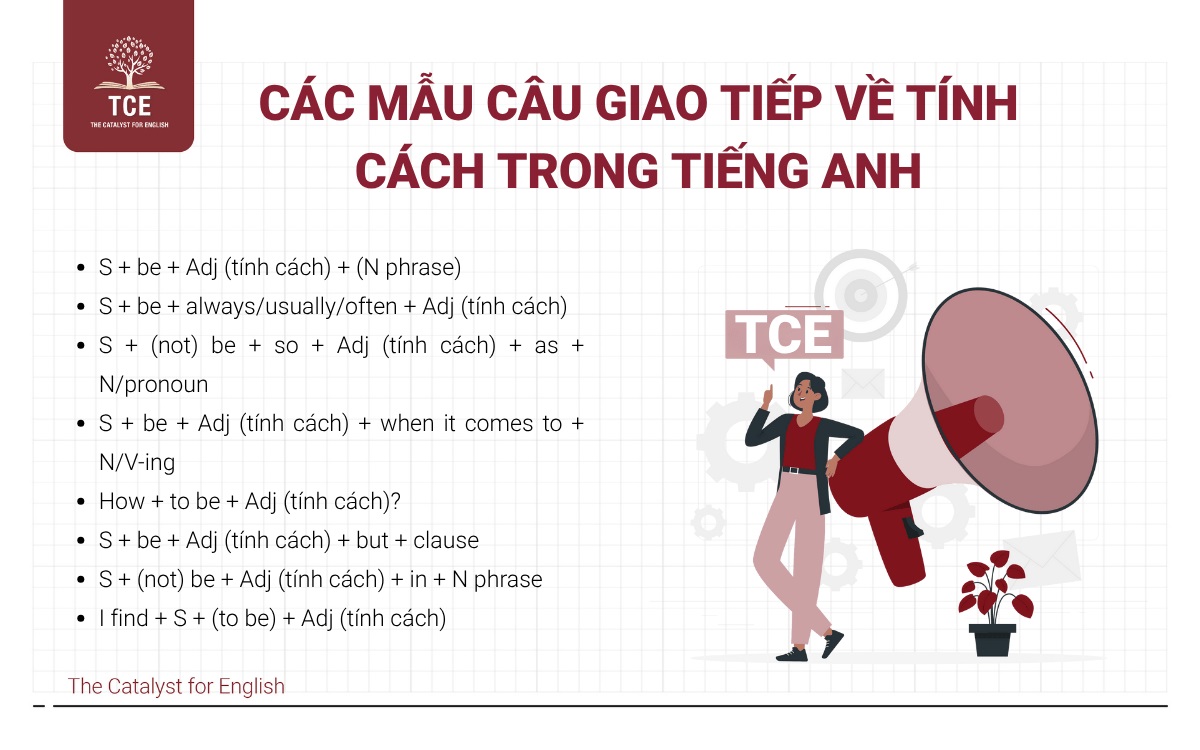 Các mẫu câu giao tiếp về tính cách trong tiếng Anh