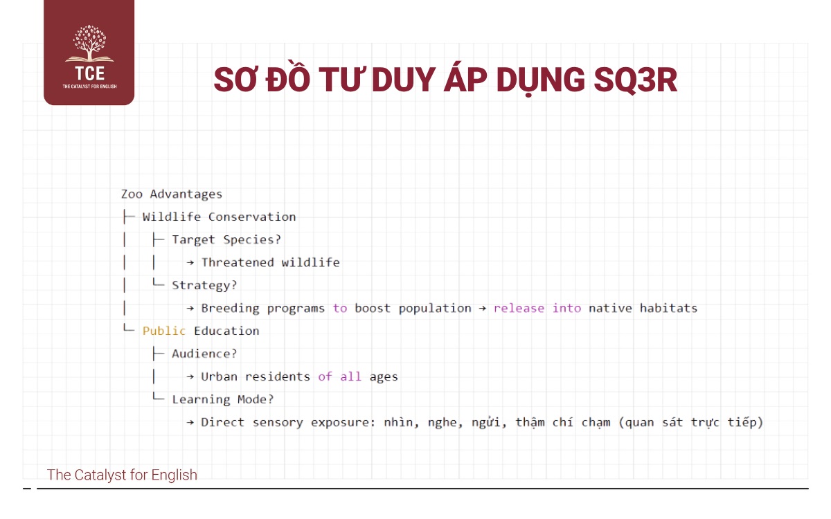 Sơ đồ tư duy áp dụng SQ3R