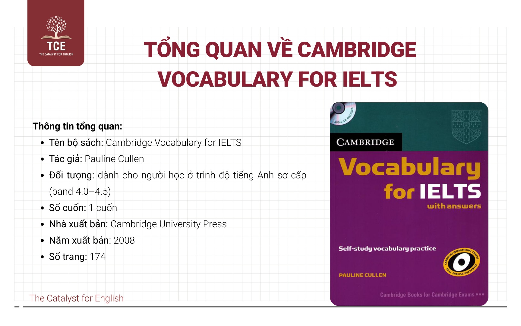 Giới thiệu sách Cambridge vocabulary for IELTS