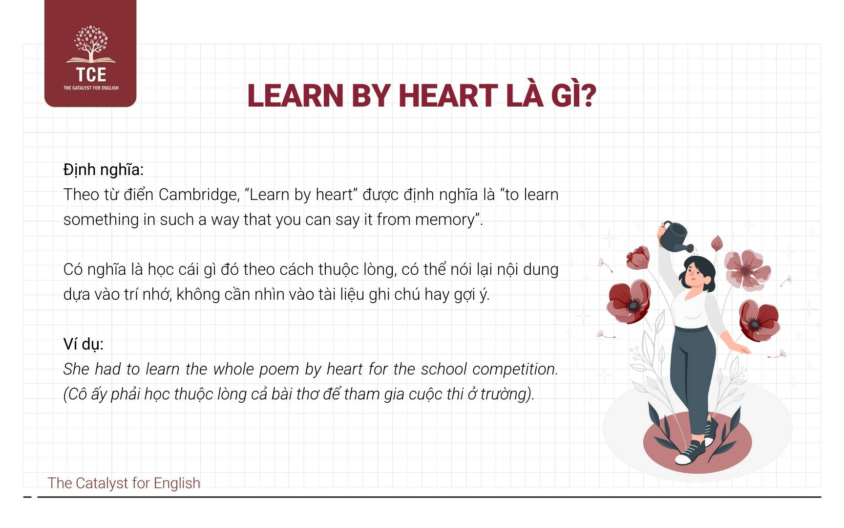 Learn by heart là gì?