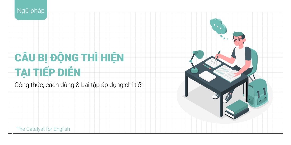 Câu bị động thì hiện tại tiếp diễn