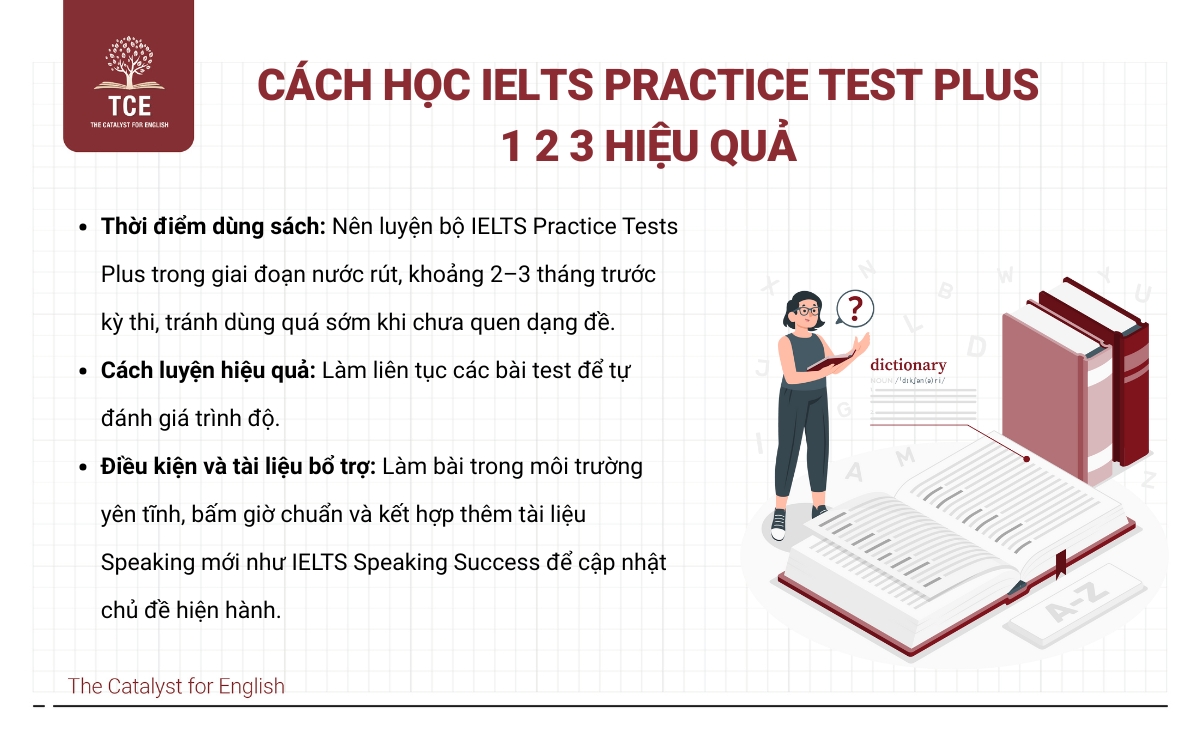 Hướng dẫn học IELTS Practice Test Plus 1 2 3 hiệu quả