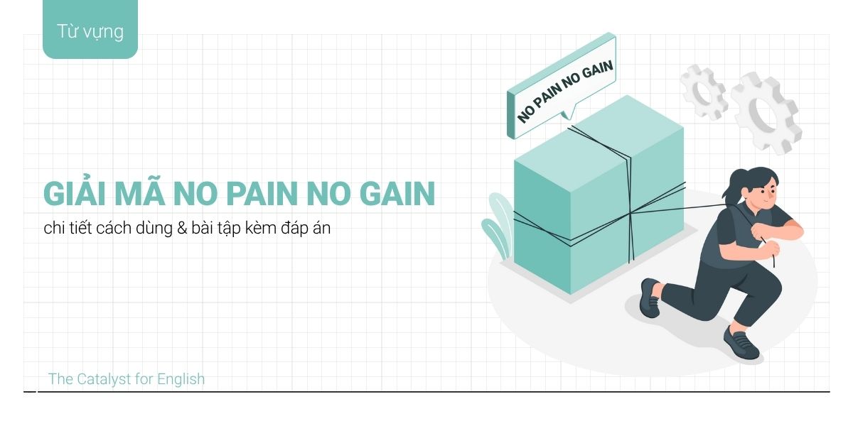 Giải mã No pain no gain chi tiết & bài tập kèm đáp án