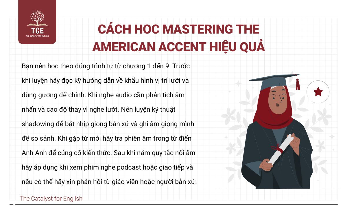 Cách học Mastering the American Accent hiệu quả