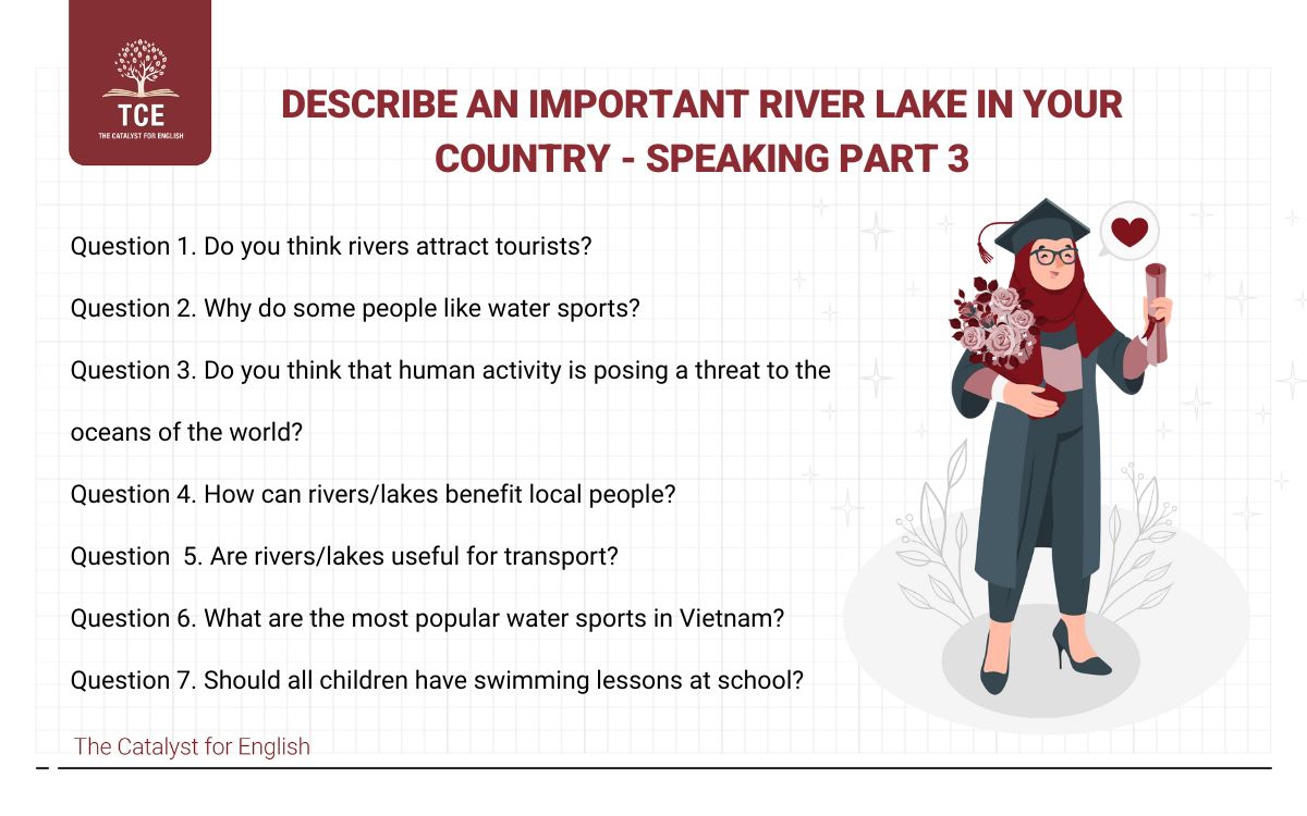 Bài mẫu describe an important river lake in your country - part 3