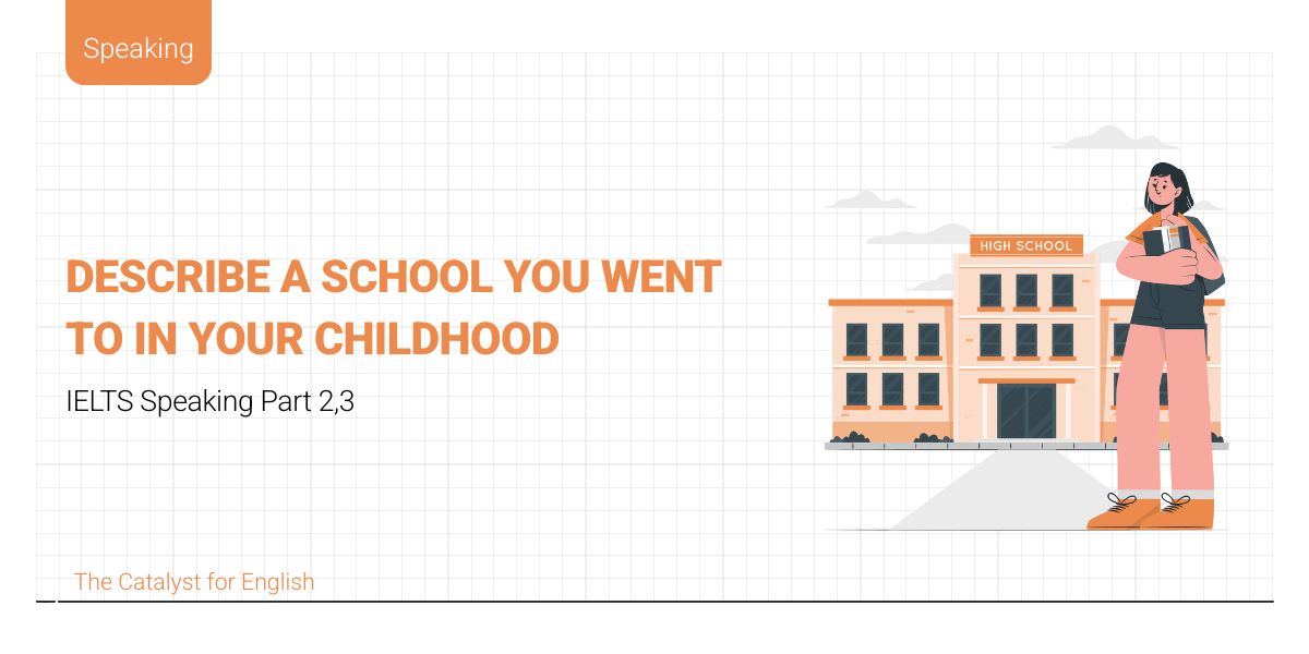 Bài mẫu describe a school you went to in your childhood