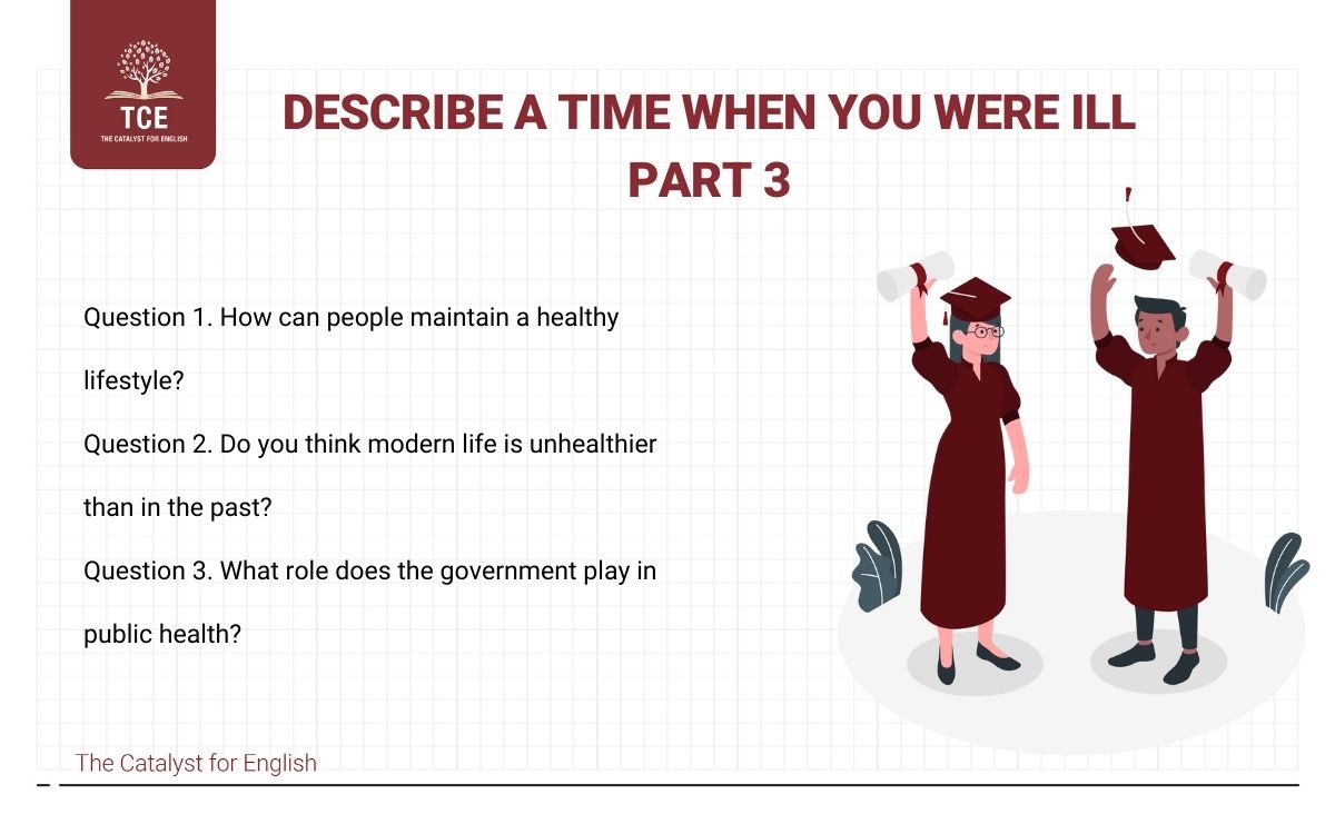 Bài mẫu describe a time when you were ill part 3